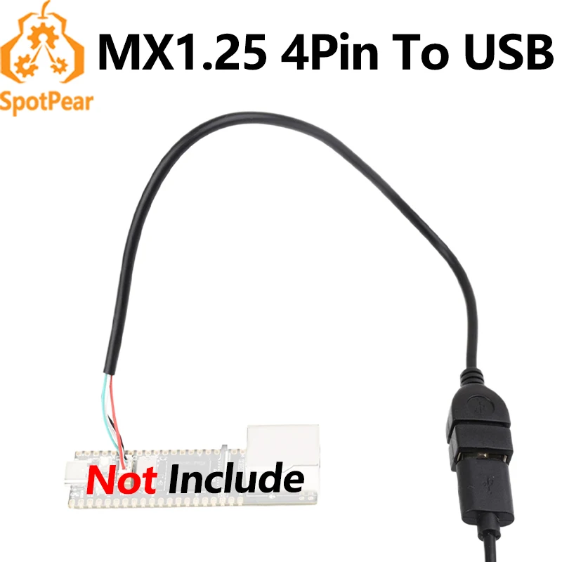 MX1.25-4P к USB-кабелю к порту USB A для Luckfox Lyra
MX1.25-4P к USB-кабелю к порту USB A для Luckfox Lyra