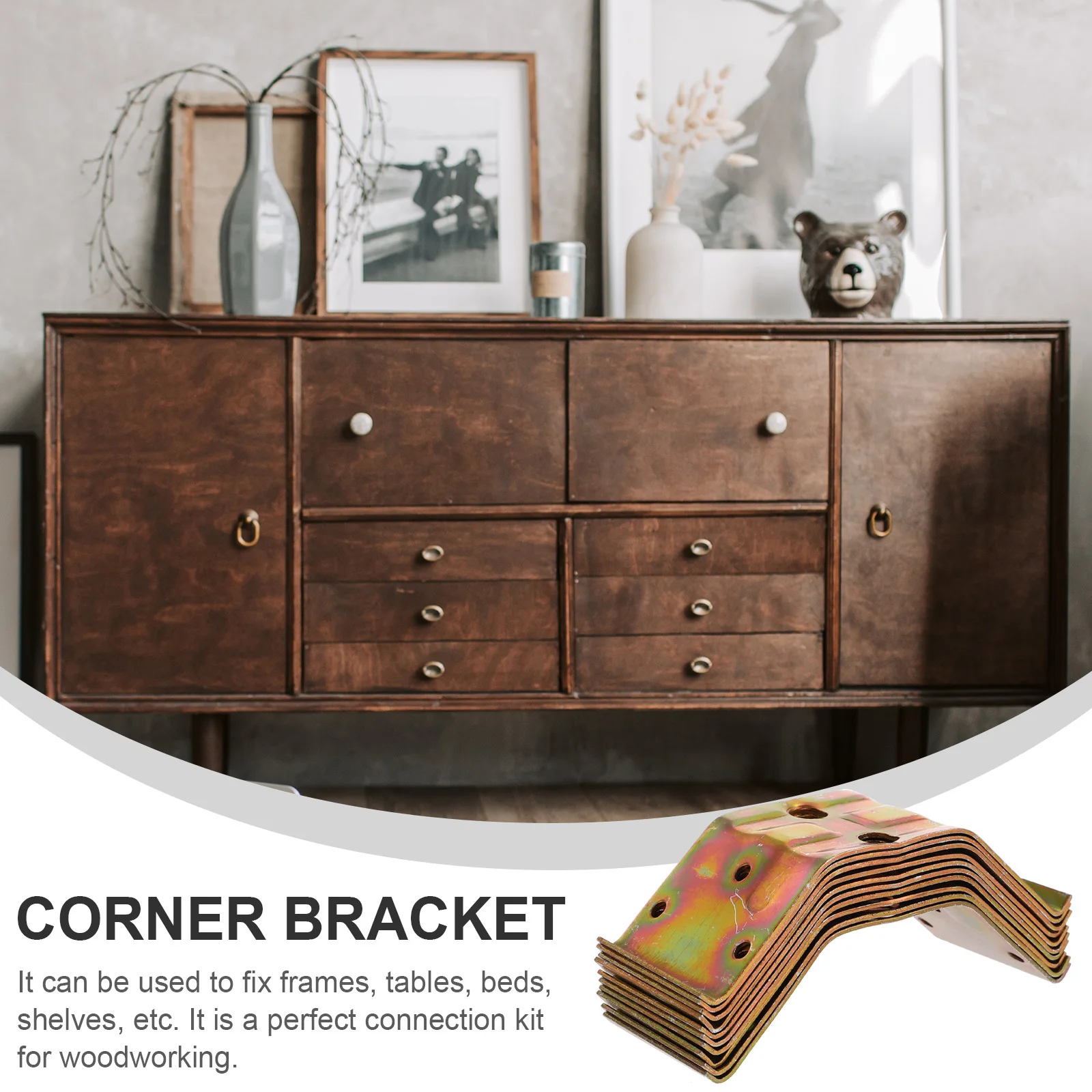 10pcs Iron Furniture Corrosion Resistant Connecting Brace Sturdy Fixing Bracket For Tables Beds Shelves Chair Braces Mending
10pcs Iron Furniture Corrosion Resistant Connecting Brace Sturdy Fixing Bracket For Tables Beds Shelves Chair Braces Mending