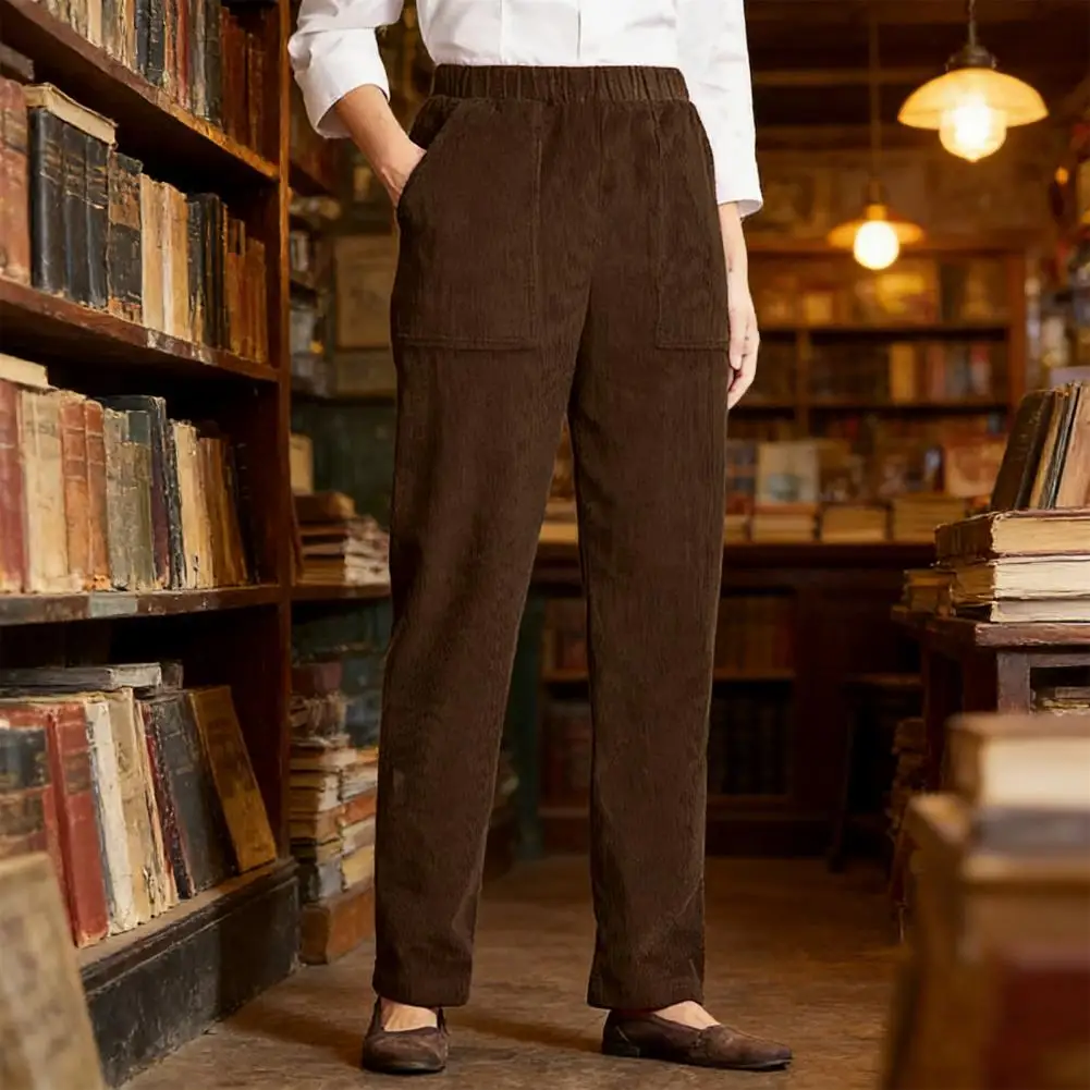 Повседневные свободные женские брюки в полоску с эластичной резинкой на талии, прямые брюки, однотонные модные широкие брюки с карманами, свободные брюки
Повседневные свободные женские брюки в полоску с эластичной резинкой на талии, прямые брюки, однотонные модные широкие брюки с карманами, свободные брюки 