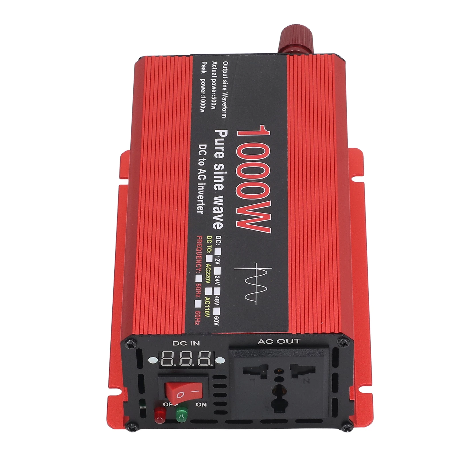Pure Sine Wave Power Inverter Multi Protections Portable Power Converter for Solar Wind Energy Car DC12V To AC220V
Pure Sine Wave Power Inverter Multi Protections Portable Power Converter for Solar Wind Energy Car DC12V To AC220V