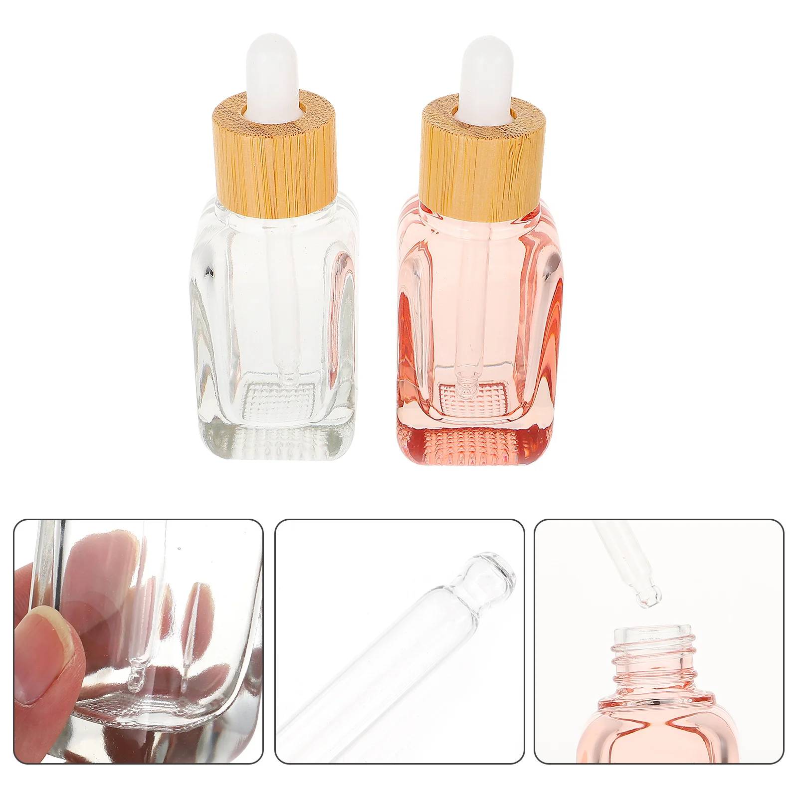 2Pcs Transparent Refillable Sample Dropper Bottles Glass Perfume Bottle Travel Essential Oil Container Portable Bottle
2Pcs Transparent Refillable Sample Dropper Bottles Glass Perfume Bottle Travel Essential Oil Container Portable Bottle