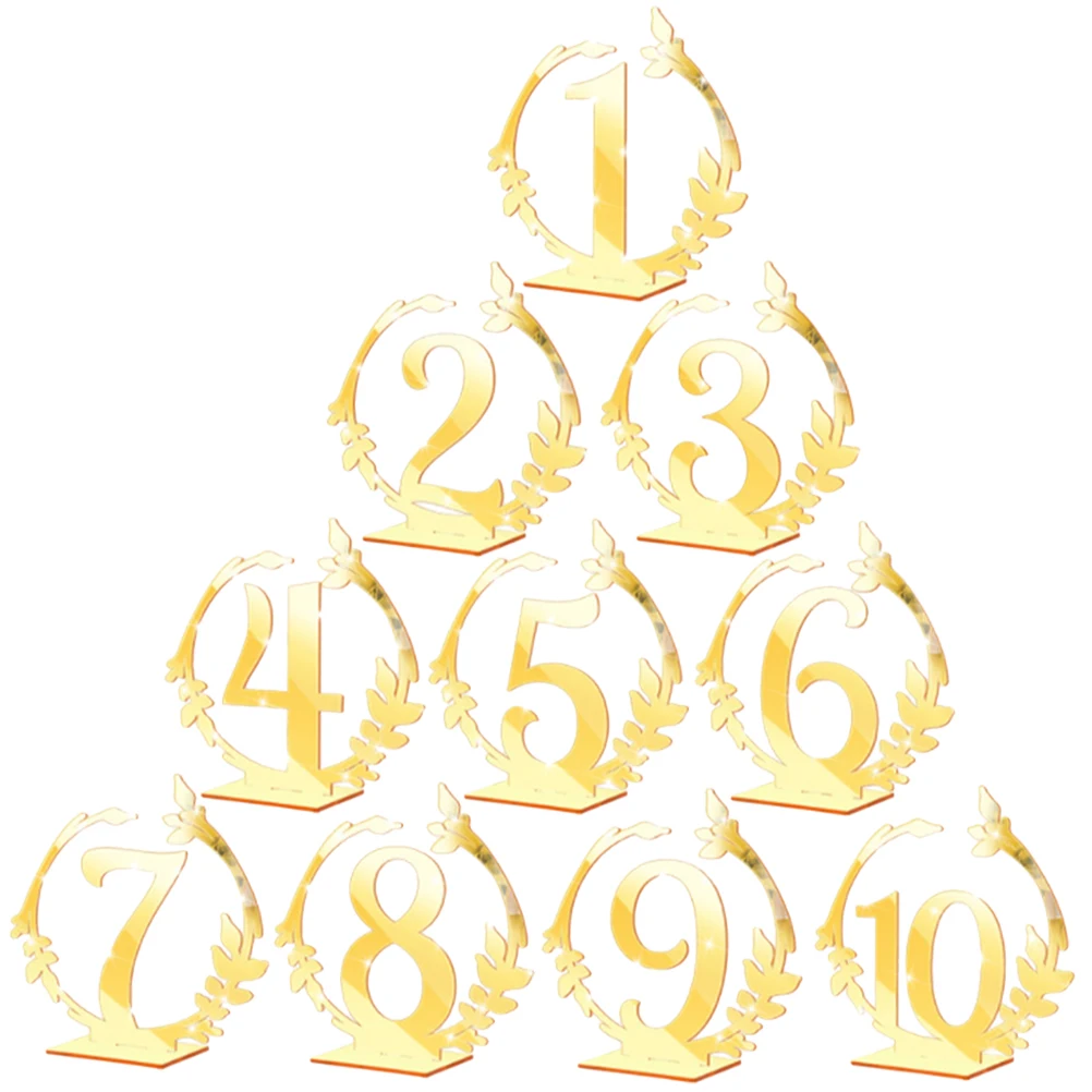 10 Pcs Table Numbers Wedding Banquet Signs Clear Holders Reusable Table Number Event Card Craft Supplies
10 Pcs Table Numbers Wedding Banquet Signs Clear Holders Reusable Table Number Event Card Craft Supplies