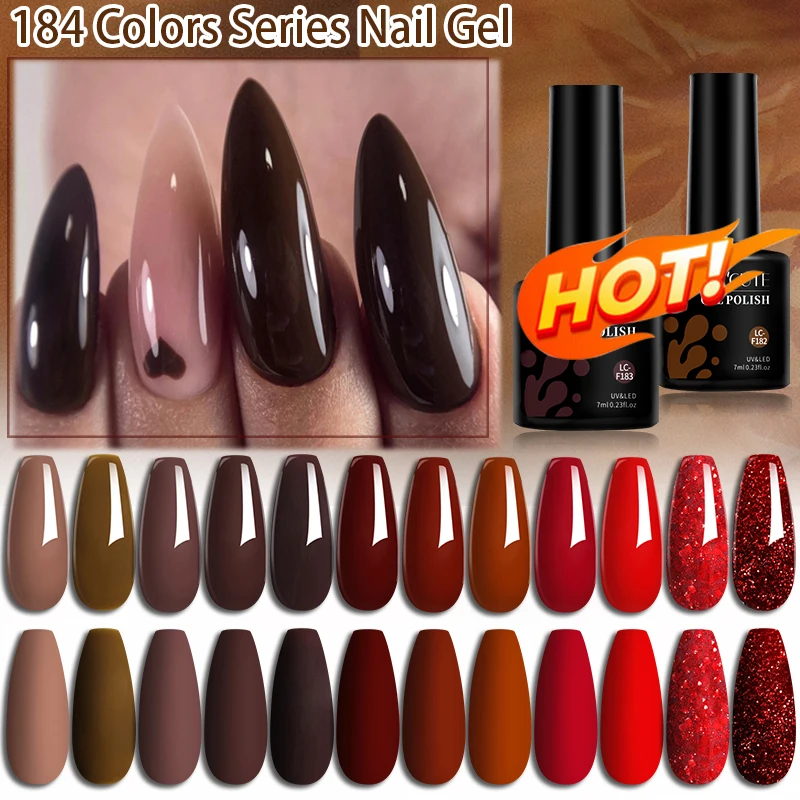 LILYCUTE Coffee Brown Color Gel Nail Polish Wine Red Manicure Semi Permanent Base Matte Top Coat Soak Off Nail Art Gel Varnish
LILYCUTE Coffee Brown Color Gel Nail Polish Wine Red Manicure Semi Permanent Base Matte Top Coat Soak Off Nail Art Gel Varnish