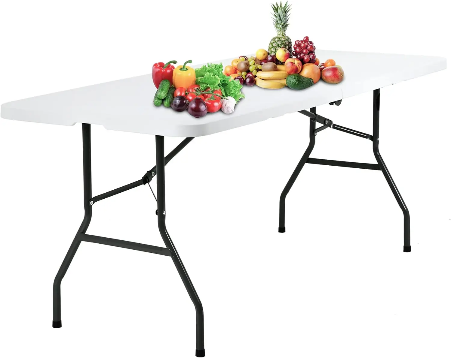 Table Plastic Picnic Table Office Table for Parties Wedding Camping Office with Carrying Handle (White, 6 FT)
Table Plastic Picnic Table Office Table for Parties Wedding Camping Office with Carrying Handle (White, 6 FT)