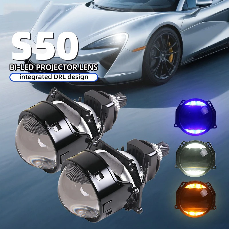 3 Inch Bi LED Projector Lens 12V 68W 6000K Car Headlight Retrofit Non Damageless Installation With DRL Turn Signal Hi Lo Beam
3 Inch Bi LED Projector Lens 12V 68W 6000K Car Headlight Retrofit Non Damageless Installation With DRL Turn Signal Hi Lo Beam