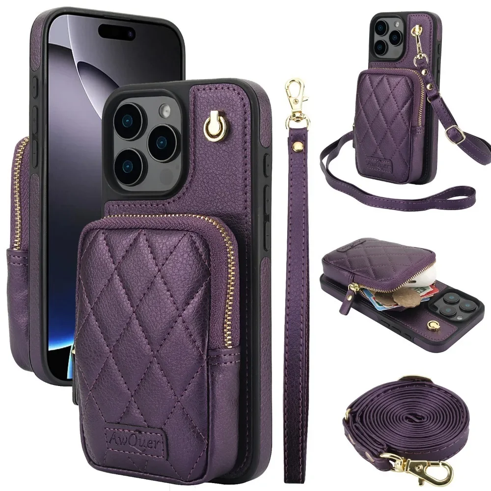 Crossbody Lanyard Bag Phone Case for IPhone 16 15 14 13 12 11 Pro Max XS X XR 7 8 Plus Zipper Wallet with Card Holder Cover
Crossbody Lanyard Bag Phone Case for IPhone 16 15 14 13 12 11 Pro Max XS X XR 7 8 Plus Zipper Wallet with Card Holder Cover