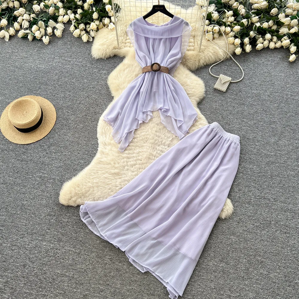 Two Piece Sets Women Skirt Set Sleeveless Backless Tops Long Skirts Slim Fit High Waist Y2k Streetwear Elegant Work Summer
Two Piece Sets Women Skirt Set Sleeveless Backless Tops Long Skirts Slim Fit High Waist Y2k Streetwear Elegant Work Summer