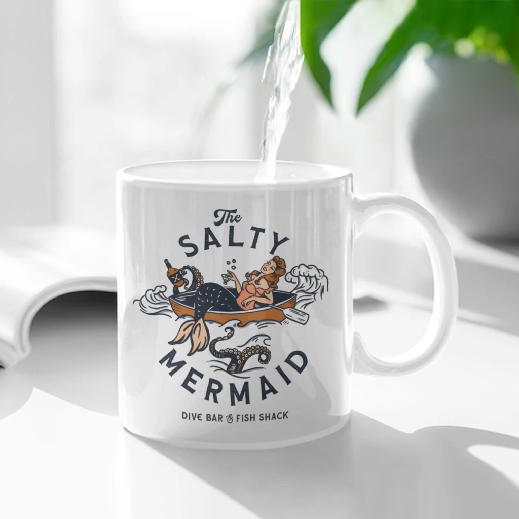 The Salty Mermaid Dive Bar Fish Shack Ceramic Cup Coffee Oatmeal Breakfast Cup Creative Personality Mug
The Salty Mermaid Dive Bar Fish Shack Ceramic Cup Coffee Oatmeal Breakfast Cup Creative Personality Mug