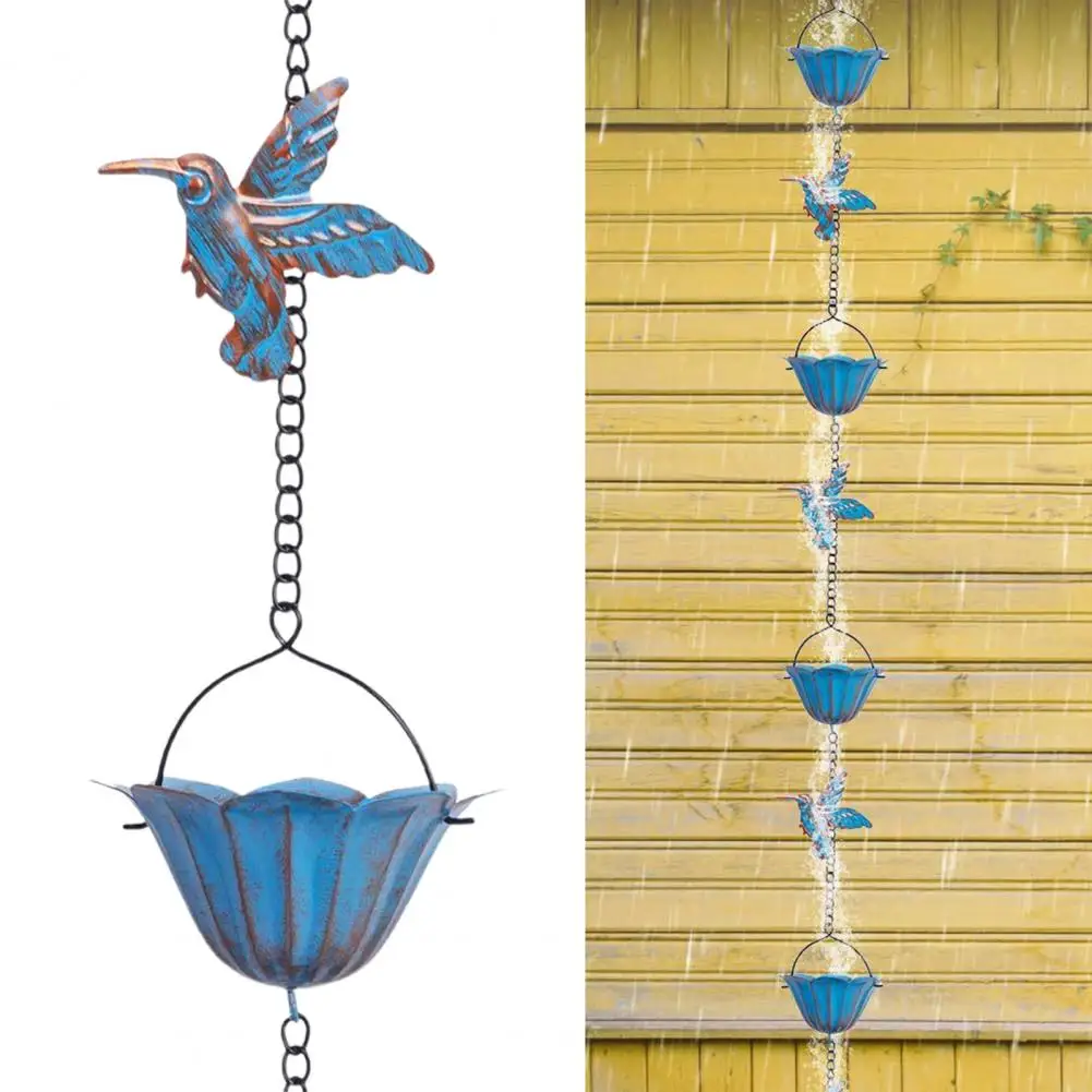 240cm Rain Chain Hummingbird Hanging Rain Catcher Bell Garden Decor Replacement Parts Downspout For Patio Yard Gutters Colonnade
240cm Rain Chain Hummingbird Hanging Rain Catcher Bell Garden Decor Replacement Parts Downspout For Patio Yard Gutters Colonnade