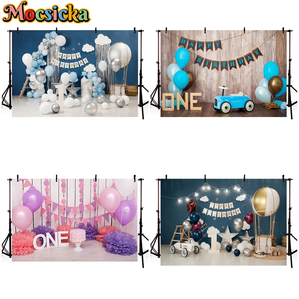 Mocsicka Happy Birthday Balloon Backdrop Photography Children Newborn Portrait Photo Background Studio Party Decoration Supplies
Mocsicka Happy Birthday Balloon Backdrop Photography Children Newborn Portrait Photo Background Studio Party Decoration Supplies