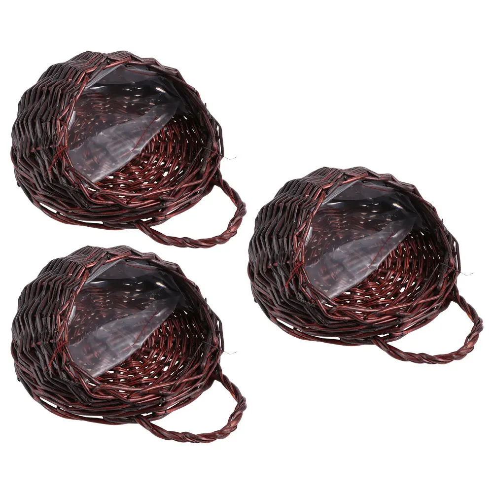 3 Pcs Handmade Wall Flower Basket Baskets Hanging Storage Wall Decorative Organizer Home Kitchen Bath Planter Flowers
3 Pcs Handmade Wall Flower Basket Baskets Hanging Storage Wall Decorative Organizer Home Kitchen Bath Planter Flowers