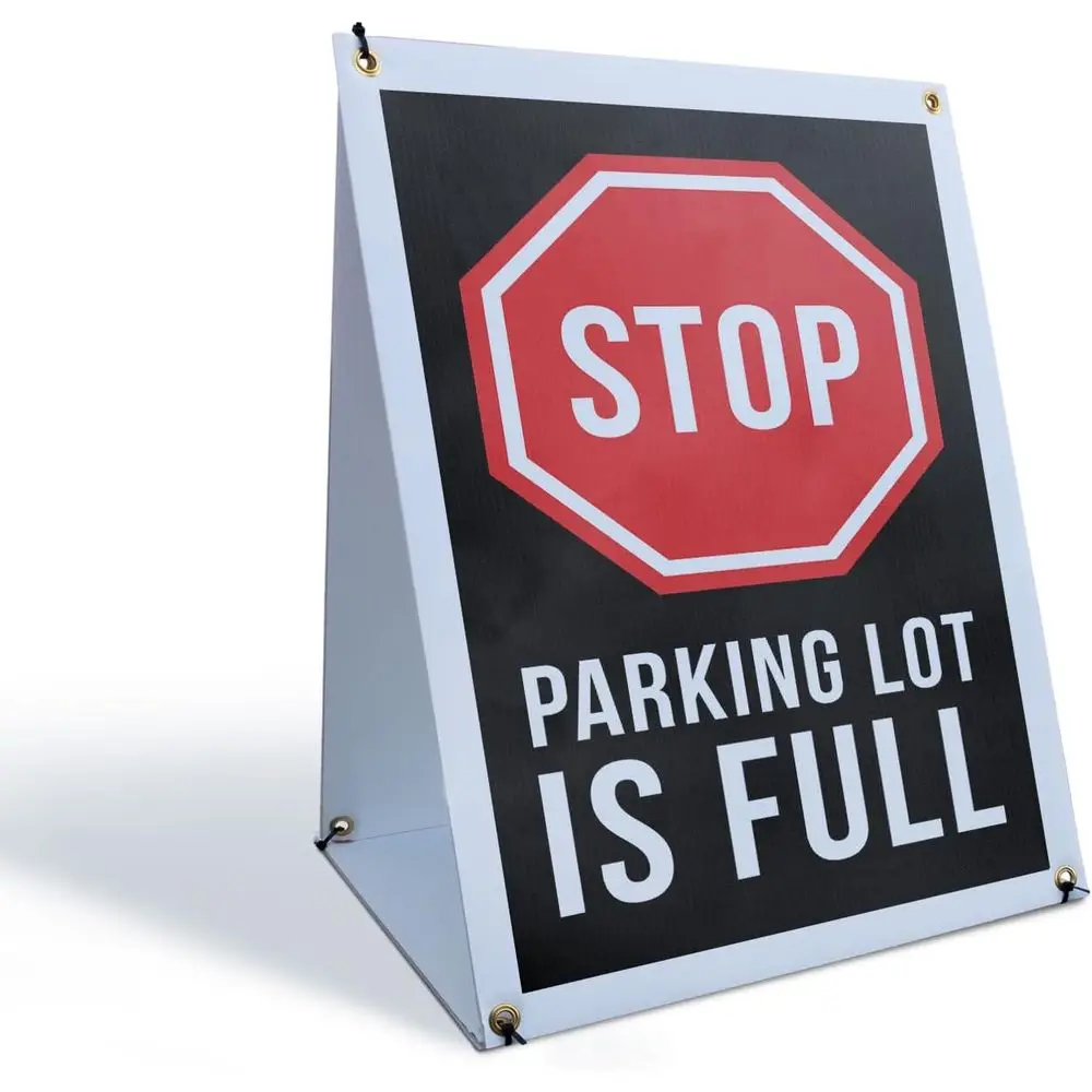 Parking Lot is Full Sidewalk Sign 24 Inch x 36 Inch A-Frame Images On Both Sides | Clear Messaging, Event Promotions, Durable De
Parking Lot is Full Sidewalk Sign 24 Inch x 36 Inch A-Frame Images On Both Sides | Clear Messaging, Event Promotions, Durable De