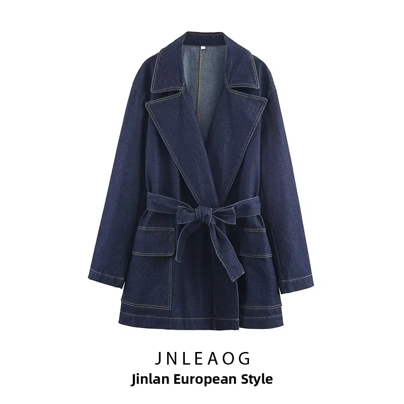 JNLEAOG Faionable ort Denim Jaet, осеннее новое поступление, женская одежда, универсальный дизайн, длинное пальто све для поездок на работу
JNLEAOG Faionable ort Denim Jaet, осеннее новое поступление, женская одежда, универсальный дизайн, длинное пальто све для поездок на работу