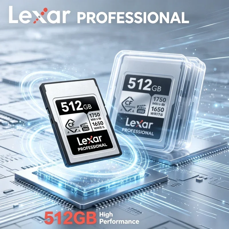 Original Lexar Silver Type B CFexpress Memory Card 128GB 256GB 512GB for RAW 4K Video Digital SLR Camera High Speed CF Card
Original Lexar Silver Type B CFexpress Memory Card 128GB 256GB 512GB for RAW 4K Video Digital SLR Camera High Speed CF Card