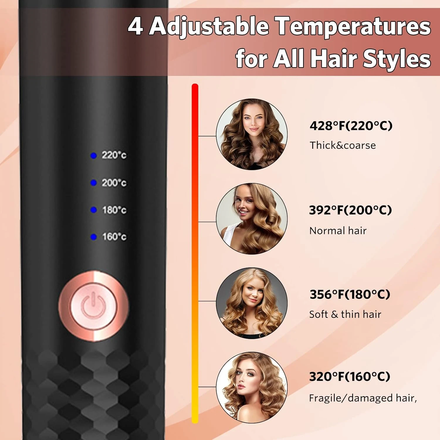 Perfect for salon-quality curls and waves, the elegant and advanced black automatic hair curler features a convenient dual volta
Perfect for salon-quality curls and waves, the elegant and advanced black automatic hair curler features a convenient dual volta