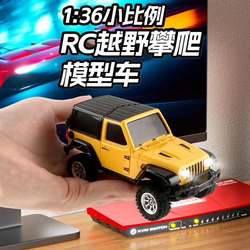 1/36 Full Scale RC Remote Control Monster Climbing Car 2.4G Electric Vehicle Model Toy with Cool LED Lights for Hobby Players
1/36 Full Scale RC Remote Control Monster Climbing Car 2.4G Electric Vehicle Model Toy with Cool LED Lights for Hobby Players