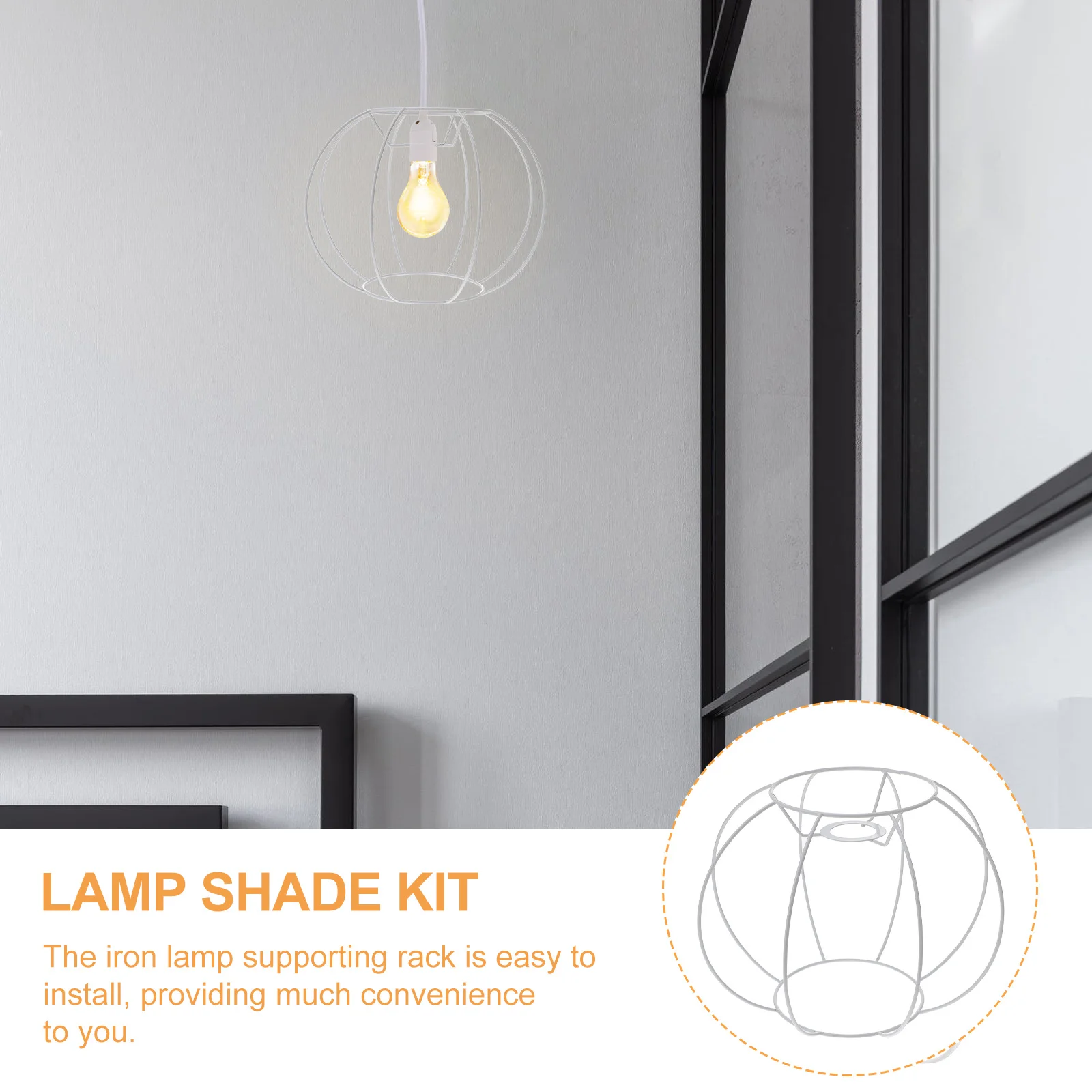 1Pcs Round Iron Lantern Frame DIY Lampshade Holder Durable Metal Lamp Bracket for Pendant Light Home Decor Lamp Shade Frame
1Pcs Round Iron Lantern Frame DIY Lampshade Holder Durable Metal Lamp Bracket for Pendant Light Home Decor Lamp Shade Frame