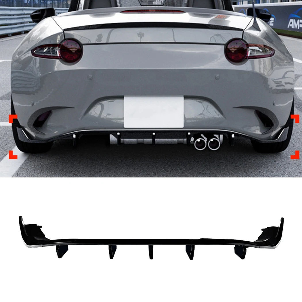 Car Rear Bumper Diffuser Lip Splitters Spoiler Rear Bumper Protector Guard For Mazda MX-5 Miata ND 2016 2017 2018 2019-2024
Car Rear Bumper Diffuser Lip Splitters Spoiler Rear Bumper Protector Guard For Mazda MX-5 Miata ND 2016 2017 2018 2019-2024