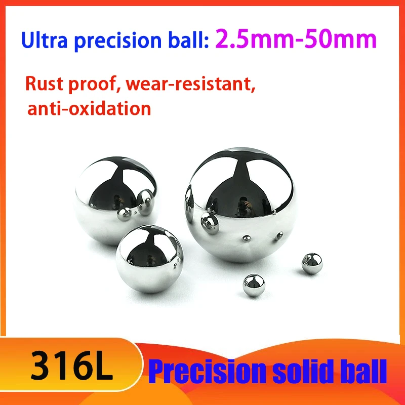 316L Stainless Steel Solid Balls - High Precision Rust-Proof & Wear-Resistant Metal Balls Precision ball 2.5mm-50mm
316L Stainless Steel Solid Balls - High Precision Rust-Proof & Wear-Resistant Metal Balls Precision ball 2.5mm-50mm