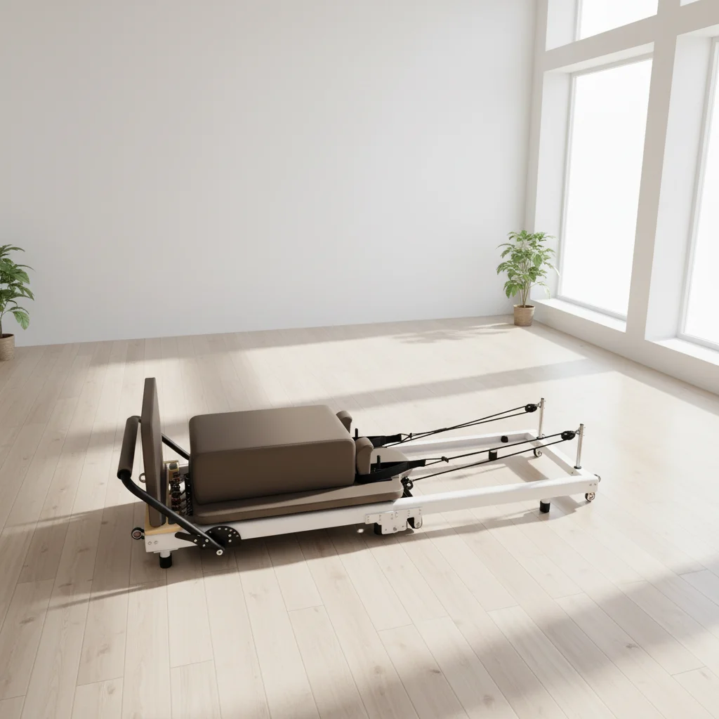 High-Quality Adjustable Foldable Aluminum Pilates Reformer, Safe & Portable for Studio
High-Quality Adjustable Foldable Aluminum Pilates Reformer, Safe & Portable for Studio