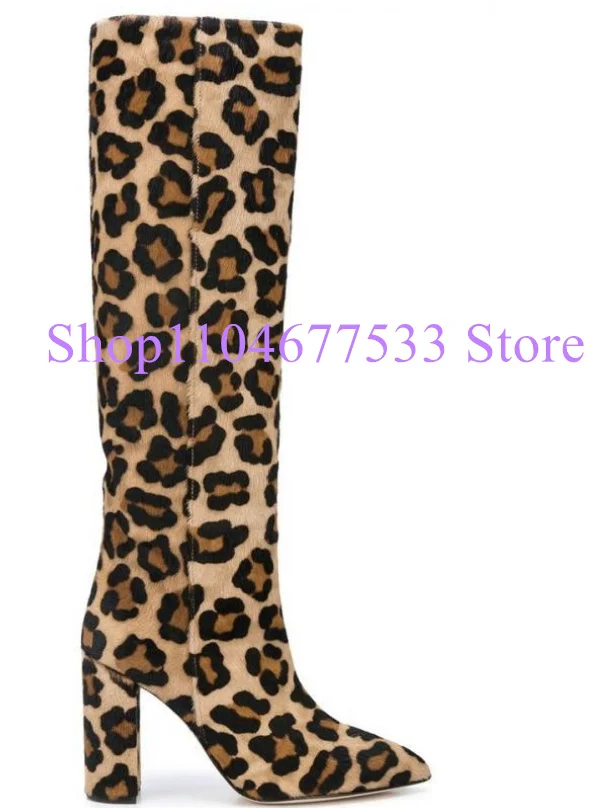 Сексуальные женские длинные сапоги с леопардовым принтом на массивном каблуке, модные женские сапоги до колена с острым носком на толстом каблуке, большие размеры, банкетные модельные туфли
Сексуальные женские длинные сапоги с леопардовым принтом на массивном каблуке, модные женские сапоги до колена с острым носком на толстом каблуке, большие размеры, банкетные модельные туфли