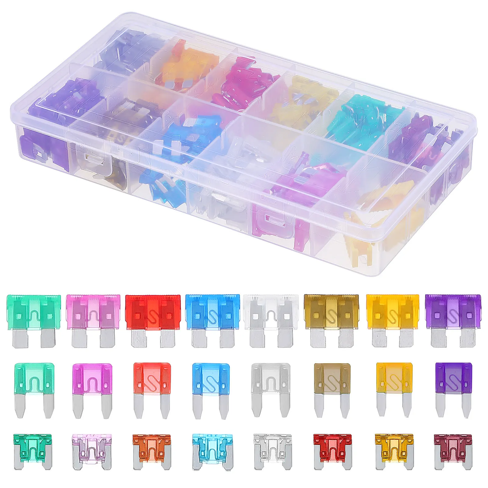 330 Pcs Car Fuses Assortment Kit Automotive Fuses Mini Fuses Automotive Kit Micro Fuses Automotive Replacement Fuses
330 Pcs Car Fuses Assortment Kit Automotive Fuses Mini Fuses Automotive Kit Micro Fuses Automotive Replacement Fuses