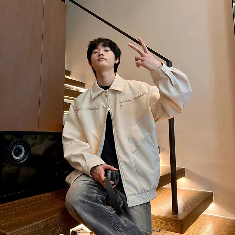 Lin President Tee-Proof Leather Jaet Spring Autumn Sle American Retro Collar Men's Workwear Jaet Trendy High-End Feeling
Lin President Tee-Proof Leather Jaet Spring Autumn Sle American Retro Collar Men's Workwear Jaet Trendy High-End Feeling