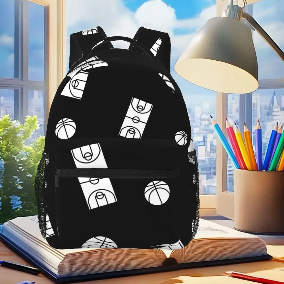 Basketball Court Design Backpack Student Boys Girls BookBag Children School Bag Laptop Shoulder Bags for Men Women
Basketball Court Design Backpack Student Boys Girls BookBag Children School Bag Laptop Shoulder Bags for Men Women