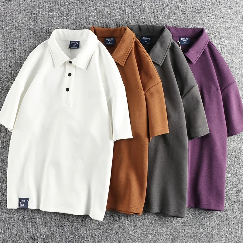 Washed Knitted Fabric Shirt Short Sleeve Men's Summer Retro Trend Youth Half Sleeve Embroidered Letter Simple Same Color
Washed Knitted Fabric Shirt Short Sleeve Men's Summer Retro Trend Youth Half Sleeve Embroidered Letter Simple Same Color