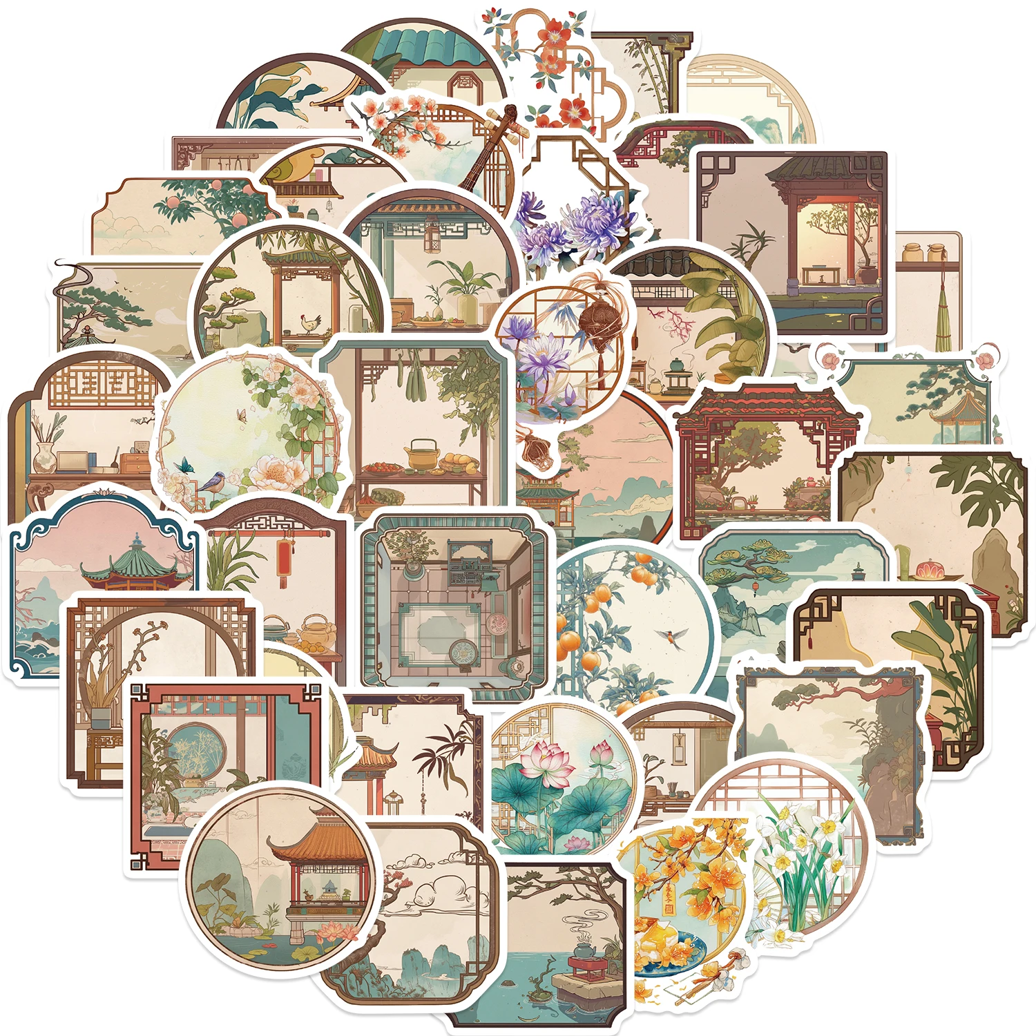50pcs Vintage Scene Flower Window Stickers Retro Waterproof Sticker Kids Toy Decals for Loptop Water Bottles Skateboard Phone
50pcs Vintage Scene Flower Window Stickers Retro Waterproof Sticker Kids Toy Decals for Loptop Water Bottles Skateboard Phone