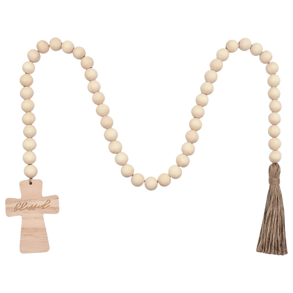 Wooden Bead Garland with Tassel Decorative Hanging for Home Wall Shelf Mantle Farmhouse Holiday Party Decoration
Wooden Bead Garland with Tassel Decorative Hanging for Home Wall Shelf Mantle Farmhouse Holiday Party Decoration