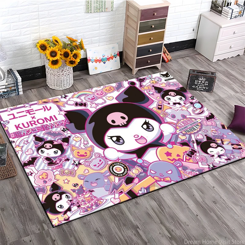MINISO Sanrio Cartoon Kuromi Cute Printed Area Rug Carpet For Home Living Room Children's Bedroom Decor Sofa Bathroom Floor Mats
MINISO Sanrio Cartoon Kuromi Cute Printed Area Rug Carpet For Home Living Room Children's Bedroom Decor Sofa Bathroom Floor Mats