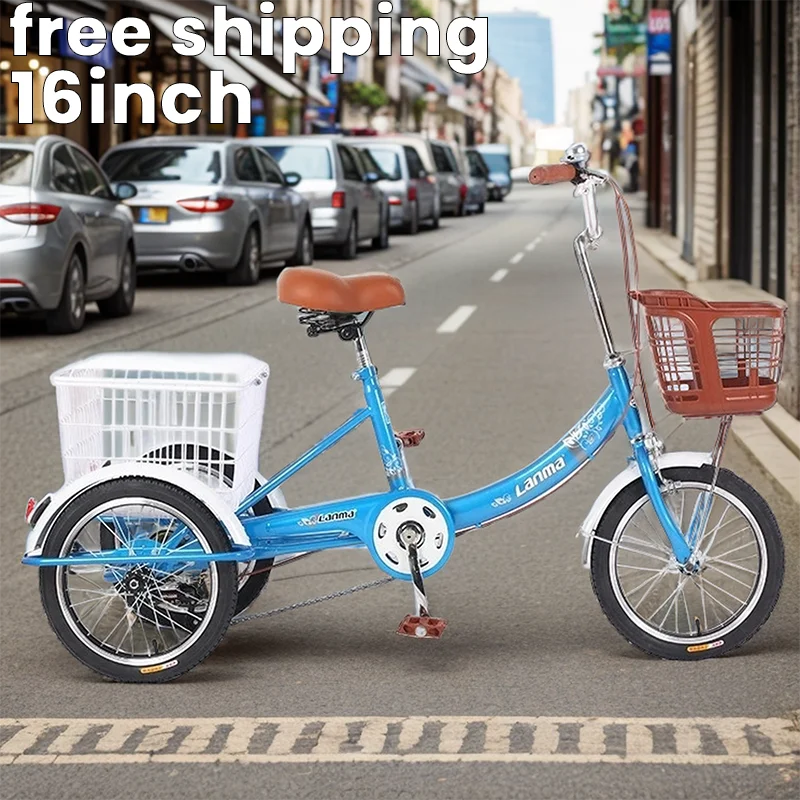 16inch High carbon steel frame Pedal tricycle Front plastic basket Large rear basket elderly tricycle Applicable to City aldult
16inch High carbon steel frame Pedal tricycle Front plastic basket Large rear basket elderly tricycle Applicable to City aldult