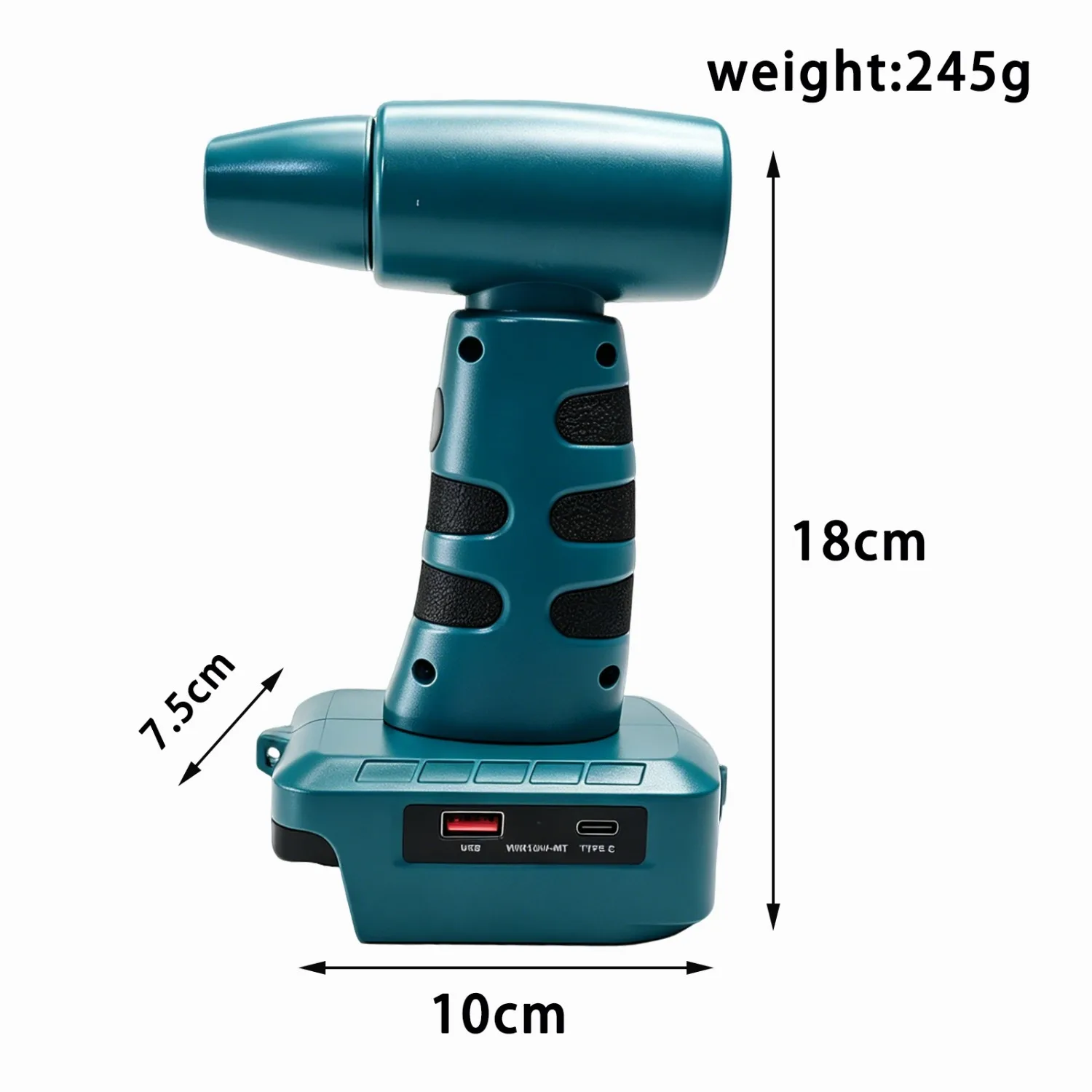 For Makita 18V Lithium Battery Portable Handheld Hair Dryer for Cleaning Cordless Air Blower Brushless Motor 140000RPM 37m/s
For Makita 18V Lithium Battery Portable Handheld Hair Dryer for Cleaning Cordless Air Blower Brushless Motor 140000RPM 37m/s