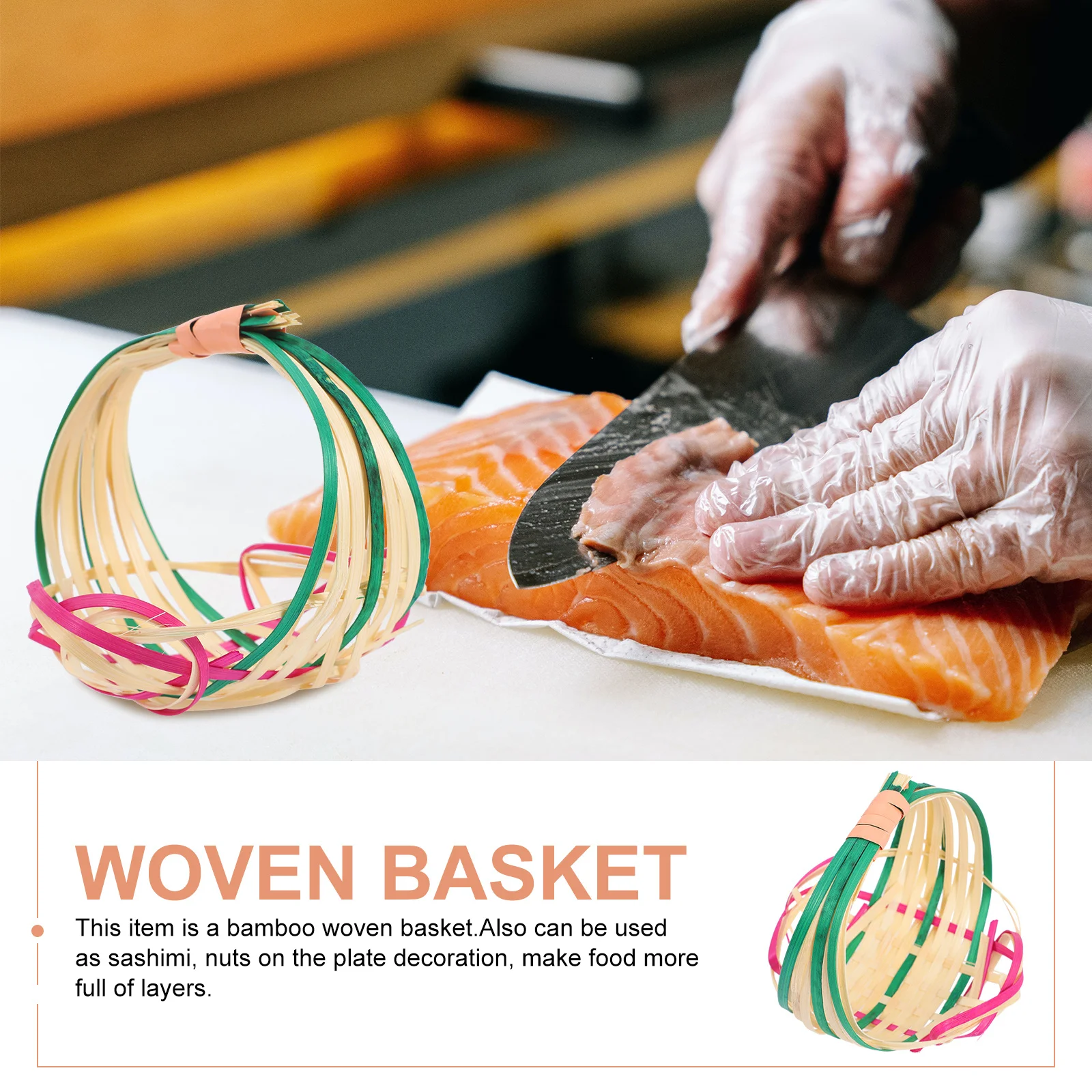 2Pcs Bamboo Sushi Plates Exquisite Sashimi Tray Bamboo Basket for Serving Sushi Dessert Dry Fruit Snacks
2Pcs Bamboo Sushi Plates Exquisite Sashimi Tray Bamboo Basket for Serving Sushi Dessert Dry Fruit Snacks