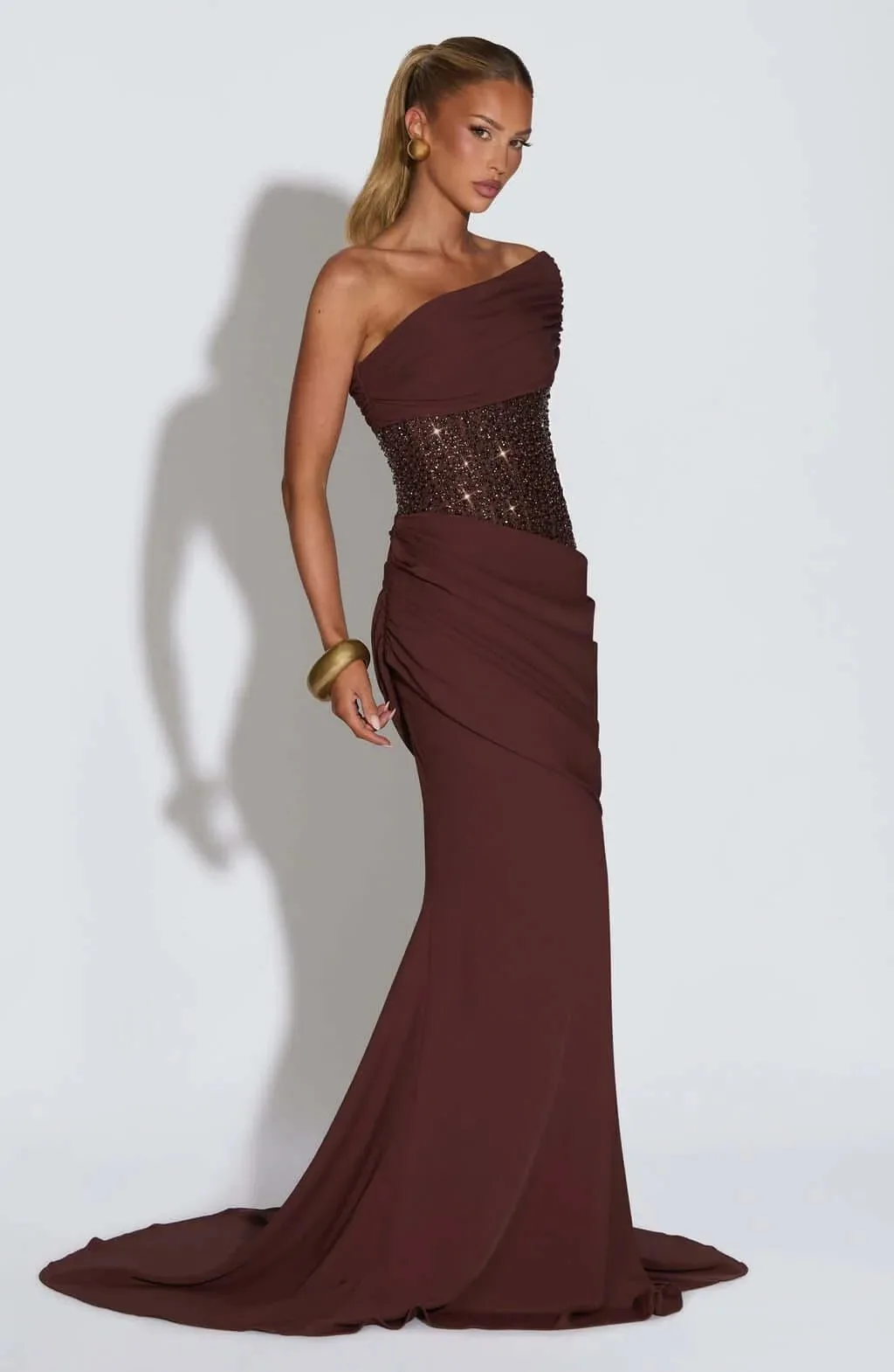 2026 Chocolate Brown Long Evening Gown, Waist Sequin Pleated Mermaid Dress, Wedding Birthday Party Elegant Formal Prom Dress
2026 Chocolate Brown Long Evening Gown, Waist Sequin Pleated Mermaid Dress, Wedding Birthday Party Elegant Formal Prom Dress