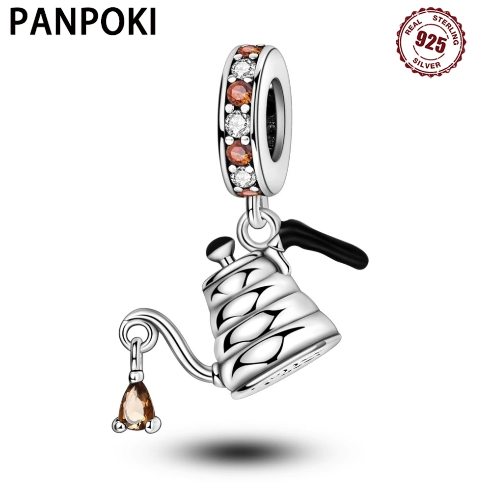 PANPOKI стерлингового серебра 925 пробы, кофейник, оригинальные подвески, браслет, подвески, ювелирные изделия, вечерние бусины, сделай сам, модные подарки
PANPOKI стерлингового серебра 925 пробы, кофейник, оригинальные подвески, браслет, подвески, ювелирные изделия, вечерние бусины, сделай сам, модные подарки