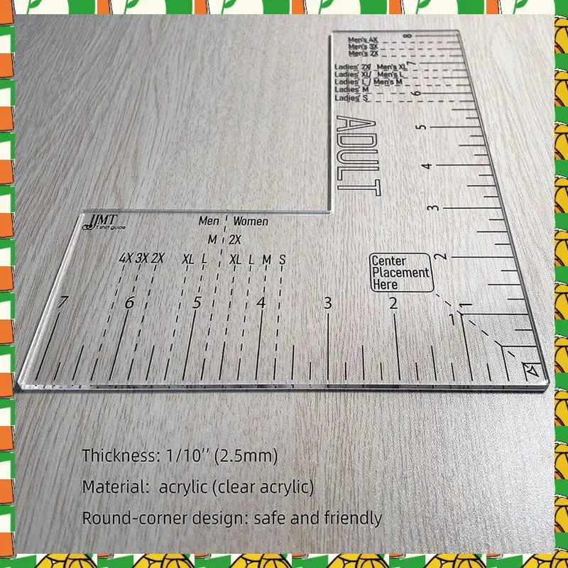 Left Chest Logo Placement Tool For Heat Press, Acrylic T Shirt Ruler For Adult Size Easy To Use Transparent
Left Chest Logo Placement Tool For Heat Press, Acrylic T Shirt Ruler For Adult Size Easy To Use Transparent