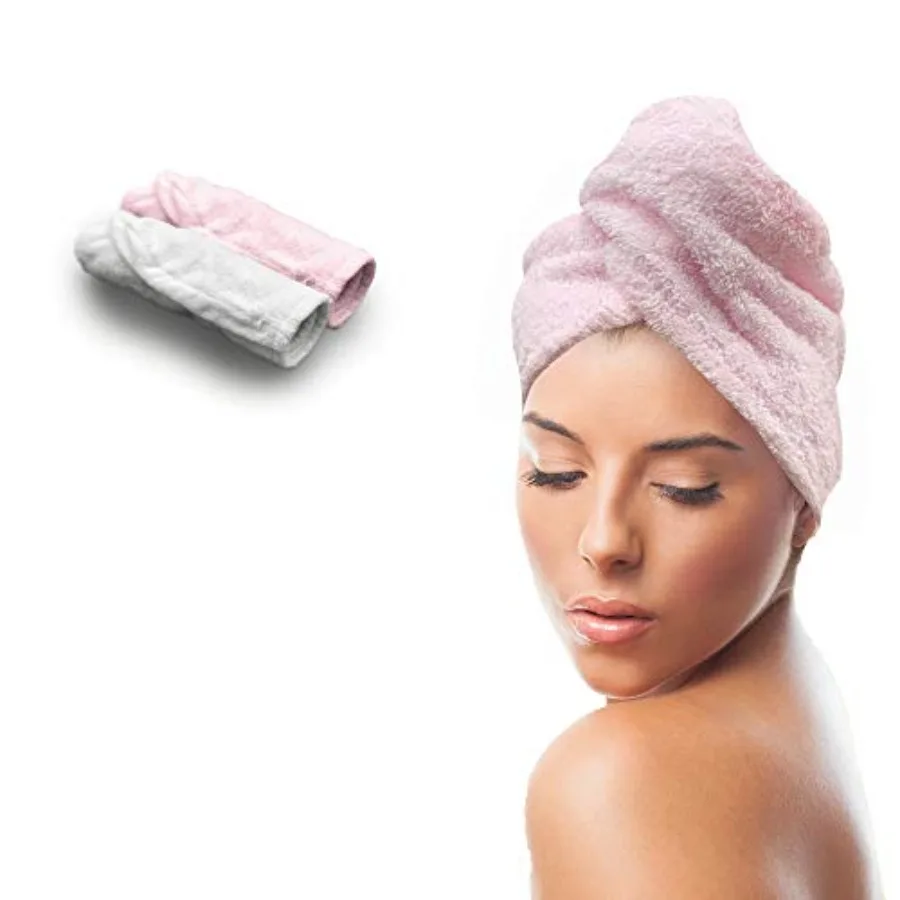 Hair Towel Wrap Quick Dry 100% Cotton Super Absorbent Turban Head Wrap for Women with Button, Non Microfiber Anti Frizz Hair Ca
Hair Towel Wrap Quick Dry 100% Cotton Super Absorbent Turban Head Wrap for Women with Button, Non Microfiber Anti Frizz Hair Ca