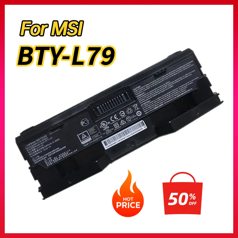 100% NEW BTY-L79 4ICR19/66-2 Laptop Battery For MSI HTCVIVE VR One 7RE-231CN 095ES 215RU 214PL 073FR 087TR 002JP 035CA 062NL 233
100% NEW BTY-L79 4ICR19/66-2 Laptop Battery For MSI HTCVIVE VR One 7RE-231CN 095ES 215RU 214PL 073FR 087TR 002JP 035CA 062NL 233