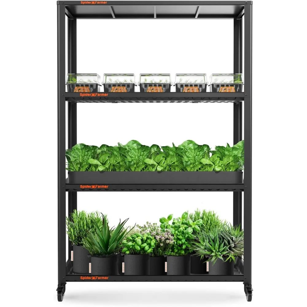 plant stand 3 tier heavy-duty metal sf600 plant shelf with waterproof trays and lockable wheels flower pot dis
plant stand 3 tier heavy-duty metal sf600 plant shelf with waterproof trays and lockable wheels flower pot dis