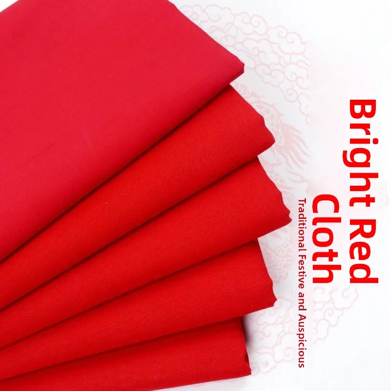Pure Cotton Red Silk Fabric 3 Yards for Wedding Buddhist Altar Opening Ceremony And Other Happy Occasions Clothing Material
Pure Cotton Red Silk Fabric 3 Yards for Wedding Buddhist Altar Opening Ceremony And Other Happy Occasions Clothing Material