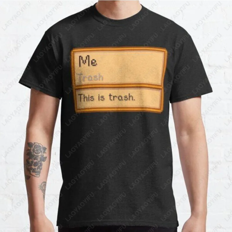 Stardew Valley Trash Item But Its You! Classic TShirt Weird Unique Fashion Tees Offensive Gift Aesthetic Men Women Cotton Tops
Stardew Valley Trash Item But Its You! Classic TShirt Weird Unique Fashion Tees Offensive Gift Aesthetic Men Women Cotton Tops