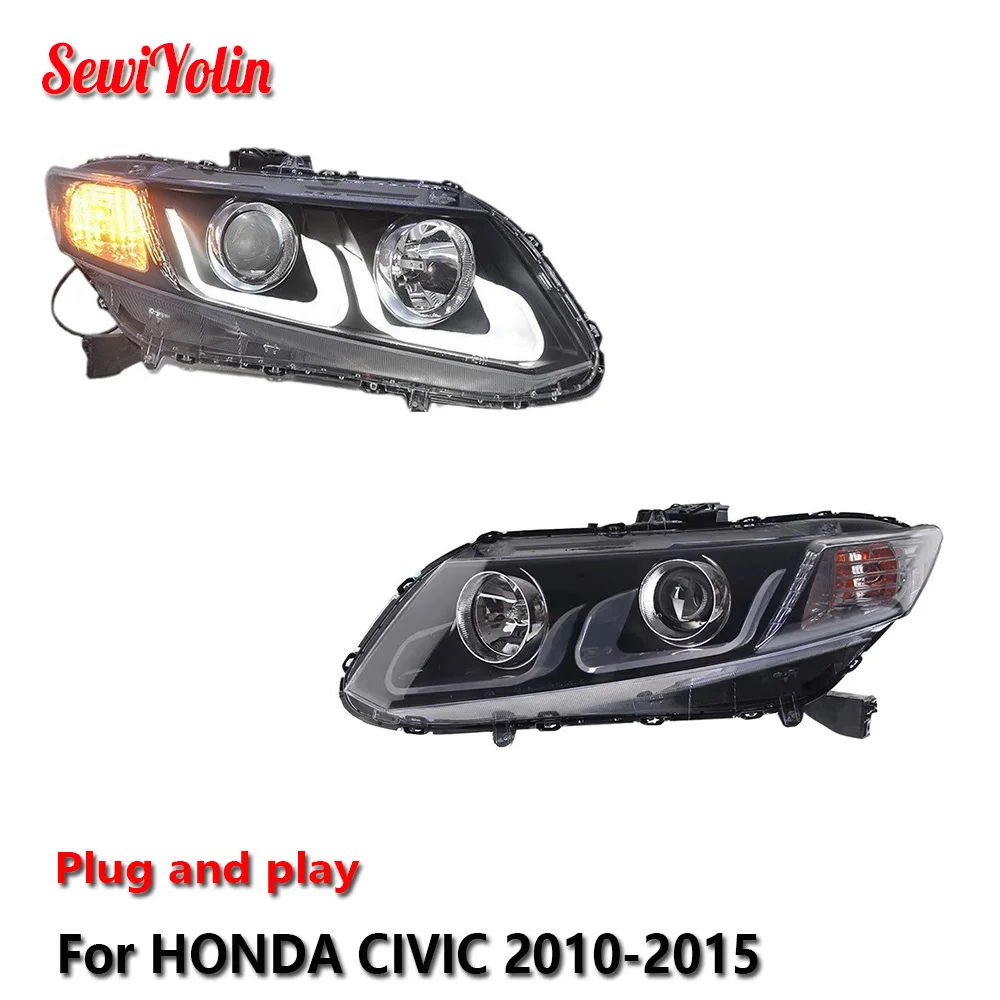 Car LED Headlight Light Assemblies For HONDA CIVIC 2010-2015 Auto Fog DRL Brake Turn Signal Lamp Plug and Play
Car LED Headlight Light Assemblies For HONDA CIVIC 2010-2015 Auto Fog DRL Brake Turn Signal Lamp Plug and Play