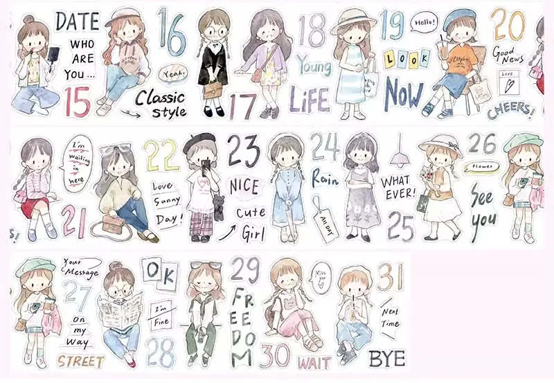 ZZOTON's Daily Wear, Washi Pet Tape Die-cut Sticker Roll Paper Material
ZZOTON's Daily Wear, Washi Pet Tape Die-cut Sticker Roll Paper Material