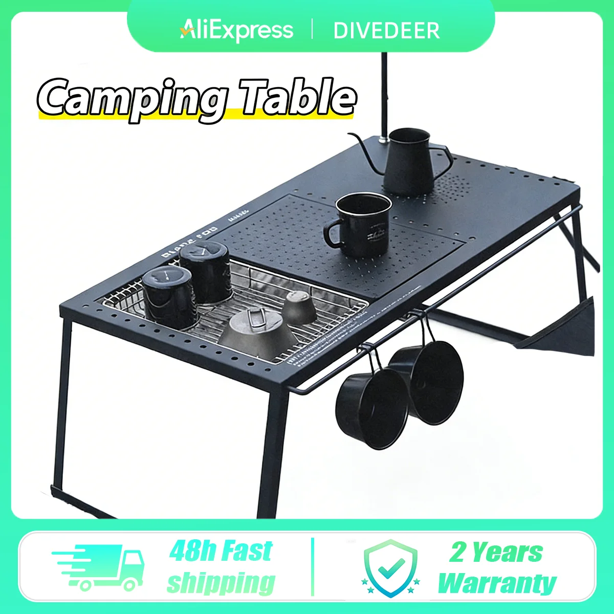 DIVEDEER Стол для пикника для кемпинга IGT Портативный уличный многофункциональный съемный складной стол с аксессуарами для гриля
DIVEDEER Стол для пикника для кемпинга IGT Портативный уличный многофункциональный съемный складной стол с аксессуарами для гриля