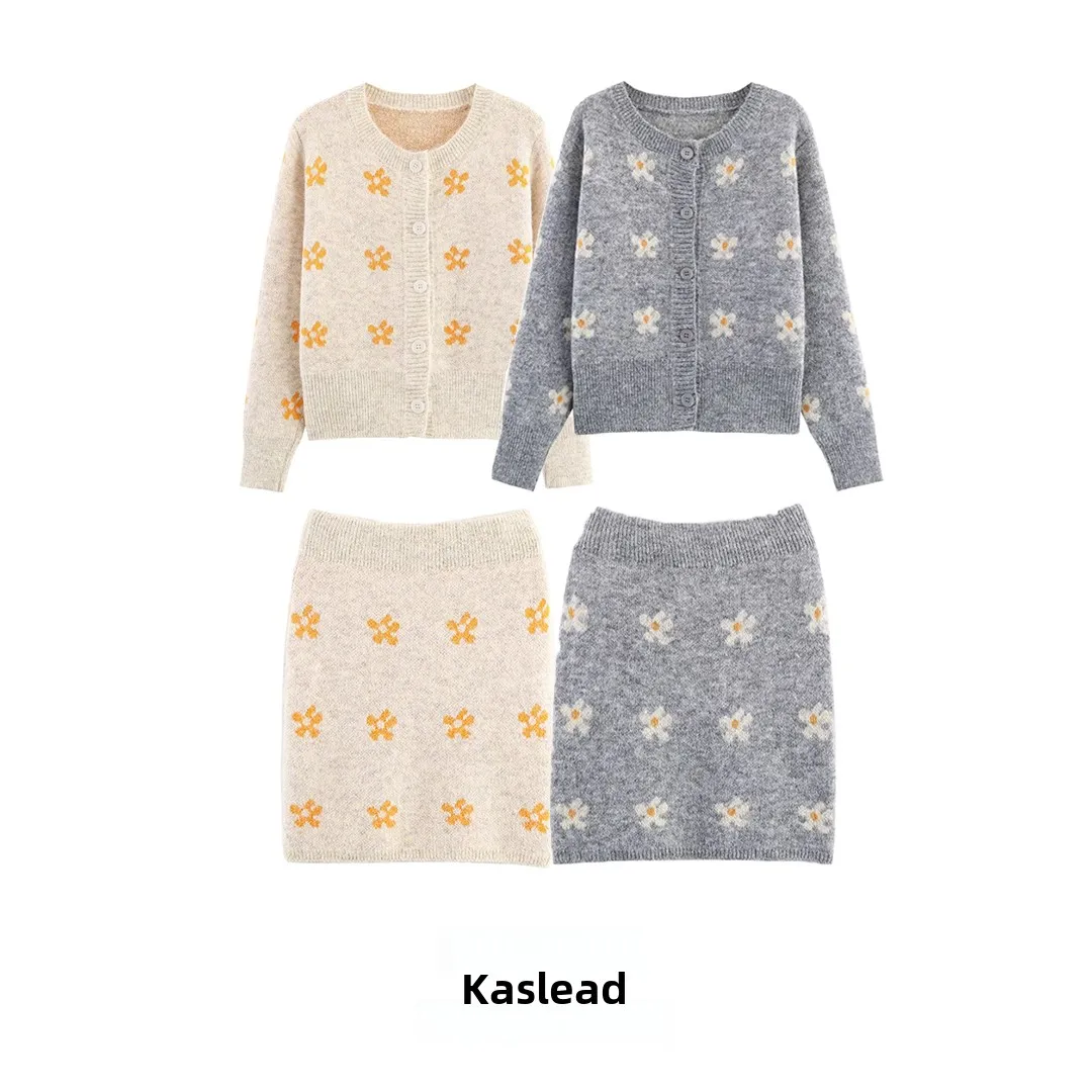 KASLEAD New Faionable Knitted Floral Ensemble Women's Street Sle Autumn Collection Versatile Two-Piece Set for Adults
KASLEAD New Faionable Knitted Floral Ensemble Women's Street Sle Autumn Collection Versatile Two-Piece Set for Adults