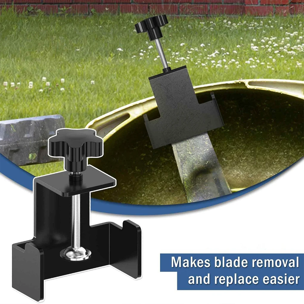 Universal lawn mower blade removal with one-touch installation, made sturdy durable material, no tool and riding 
Universal lawn mower blade removal with one-touch installation, made sturdy durable material, no tool and riding