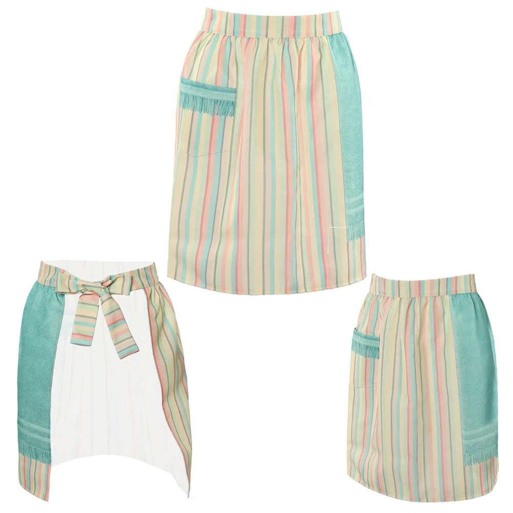 TV ST Joyce Byers Arpon Cosplay Costume Accessories Adult Disguise Aprons Stripe Colorful Apron Halloween Party Suits Props
TV ST Joyce Byers Arpon Cosplay Costume Accessories Adult Disguise Aprons Stripe Colorful Apron Halloween Party Suits Props