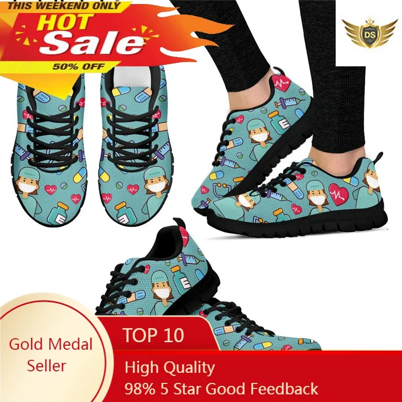 Women Sneakers Hospital Nurse Heart Print Breathable Mesh Flats Shoes For Ladies Girls Casual Student Nursing Shoes
Women Sneakers Hospital Nurse Heart Print Breathable Mesh Flats Shoes For Ladies Girls Casual Student Nursing Shoes